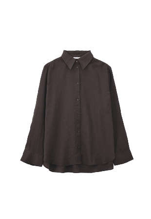 Wera Linneskjorta ANYA Blusar Brun 34