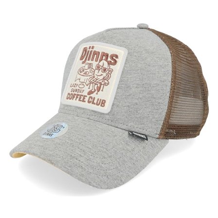 Djinns - Grijs trucker Cap - Hft Cap Coffee Heather Grey Trucker @ Hatstore