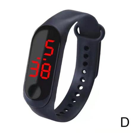 Knapp Typ Led Armband Barns Manliga Och Kvinnliga Studenter Spo