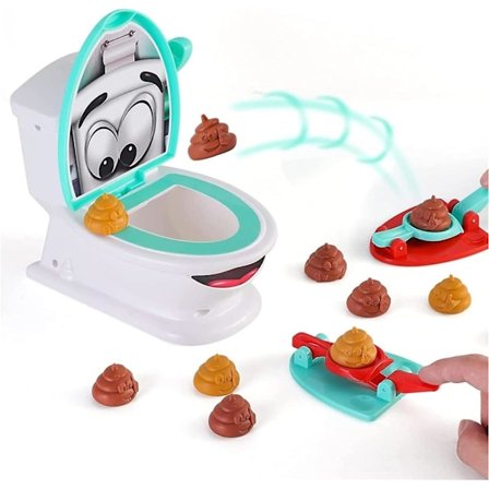 Poop Shoot Spillegetøj - Sjovt Toiletspil - Familie Fest Lort Shoot Spillegetøj