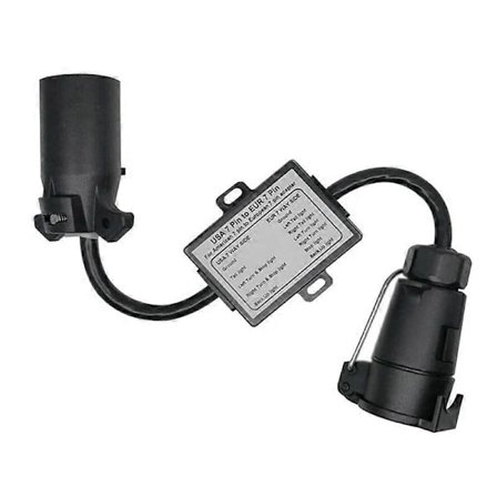 Tilhengerkontakt USA til EU 7-pinners adapter Kjøretøykobling Tilhengerkontakt Hengerfeste