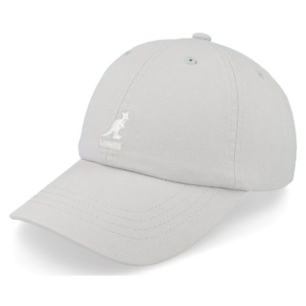 Kangol - Šedá unconstructed Kšiltovka - Washed Baseball Moonstruck Dad Cap @ Hatstore
