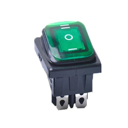 3-läges LED 6-stifts bilbåtsväljare On-off-on DPDT Vattentät 15A 12VAC