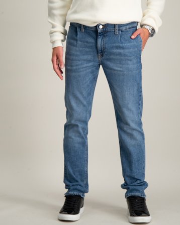 Calvin Klein RGLR STRGHT CHINO AUTH. BLUE RGD Blå Bukser Dreng - Kids Brand Store