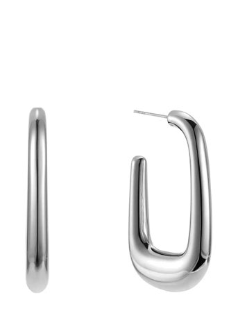 By Jolima | Lou Hoop Earring Steel | ONE SIZE