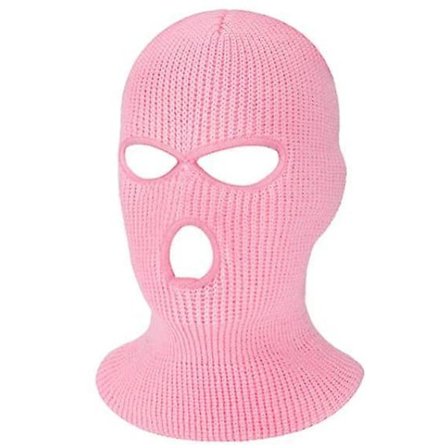 3-hole Knitted Full Face Cover Ski Neck Gaiter, Winter Balaclava