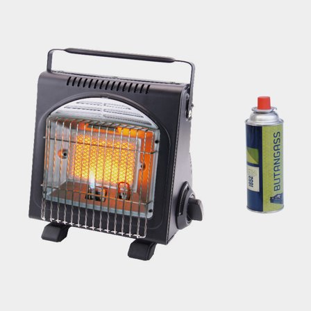 Draagbare gasverwarmer 1852-Marine, 1700 W, met omvalbeveiliging + gas 220 gram
