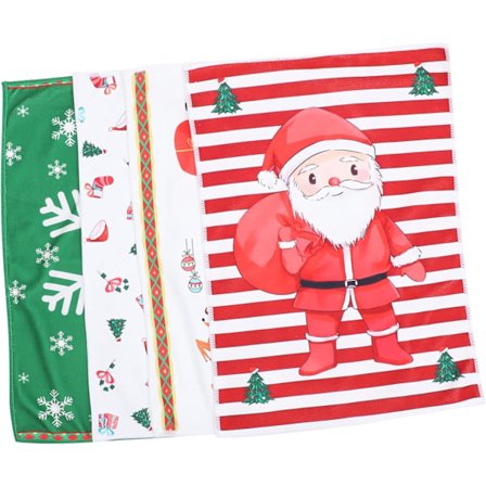 Smidigt Håndklæde Opvaskeklude Sæt med 4 Jule Håndklæder Mikrofiber Rengøringsklude