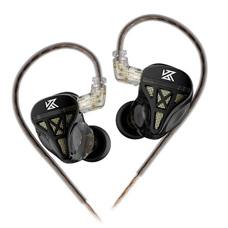 Kz-dqs Hifi Lyd Dynamiske In-ear Kablede Hovedtelefoner Med Mikrofon Headset Kz Dqs