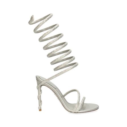 René Caovilla, Sandals Grijs, Dames, Maat:41 EU,suede