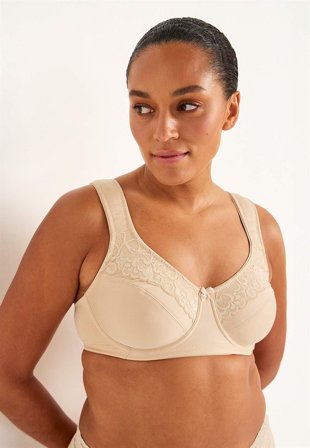 Cellbes of Sweden - Spile-BH med blonder i beige for damer i størrelse 90F