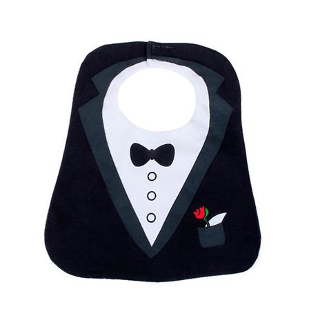 Vandtæt smokingmønster 3 lag baby toddler spyt håndklæde