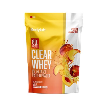 Bodylab Clear Whey Ice Tea Peach 500 g, Sport & Velvære, Protein & Energi, Proteinpulver