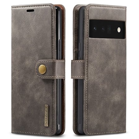 DG.Ming 2-i-1 Google Pixel 6 Pro fodral - Silver/Grå