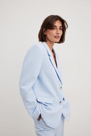 NA-KD Classic Blazer oversize habillé - Tailleurs - Bleu - EU 32