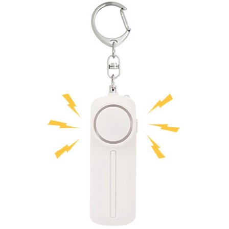 Personlig selvforsvarsalarm 130dB med LED-lys til kvinder, børn, ældre, nødsikkerhedsnøglekæde