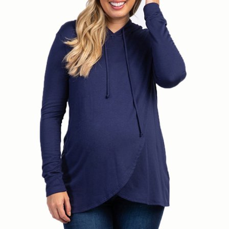 Ensfarget skjorte for ammende kvinner