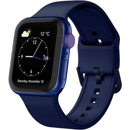 Apple Watch-rem, myk silikon sportsarmbånd, erstatningsrem, egnet for hele Iwatch-serien (Midnight Blue 38/40/41mm)