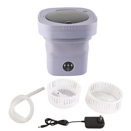 Foldbar vaskemaskine højhastighed 6,5 l stor kapacitet Blød halvcentrifugering amerikansk stik 100‐240V