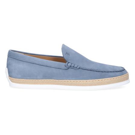 Tod's, Loafers M0Tva Nubukleder Blauw, Heren, Maat:41 EU