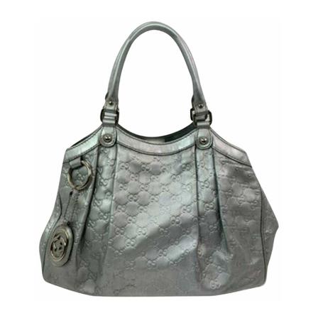 Gucci Vintage, Pre-owned Handbags Grijs, Dames, Maat:ONE Size,Zilver