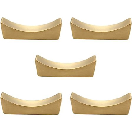 Pakke med 5 304 rustfrit stål spisepinde hvile sæt pude form ske F