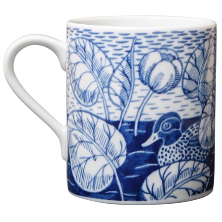 Götefors porslin Duckpond muki 35 cl, sininen