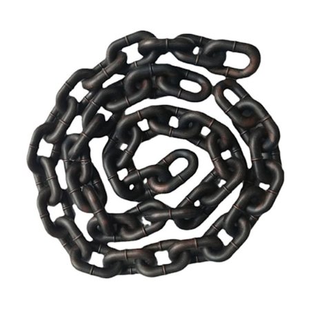 Hellig kæde, plastikkæderequisitter, 1 meter dekorativ kæde, perfekt til maskeradeballer (sæt med 3)