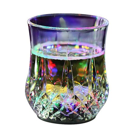 Blinkende lyskopper Blinkende skudd Lys LED-sensor lys opp drikkevarer for bar nattklubb fest (7 farger)