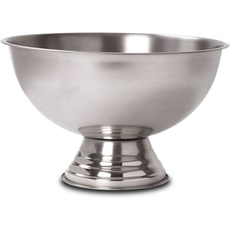 Stor bålskål i rustfrit stål - Metalspand til champagne, vin, øl, is og fest