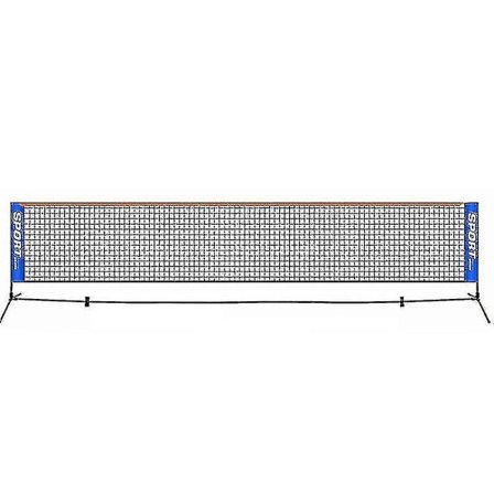 Bærbar sammenleggbar tennisnett: Perfekt for barn og voksne - Kort tennisnett, 6,1 m lengde (1 stk, svart)