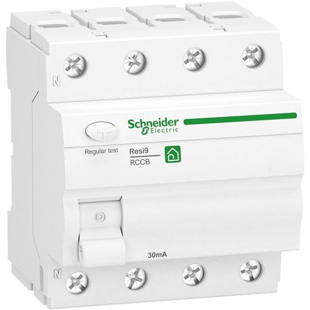 Schneider Electric Resi9 Jordfelsbrytare 4-pol, 40 A, Anslutningsdon & kablar