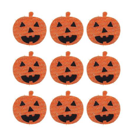 12 St Halloween Non-woven Patch Stickers Gör Själv-applikationer Halloween