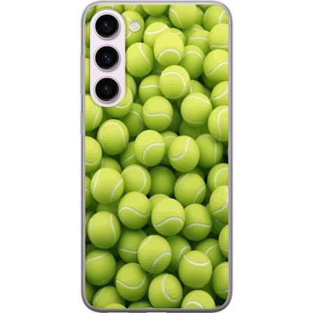 Kompatibel Mobilcover til Samsung Samsung Galaxy S23+ Mønster af grønne tennisbolde i høj detalje, sporty motiv med gentagende tekstur og stærke f
