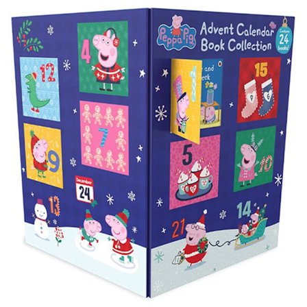 Peppa Pig julekalender (blå) (bog)