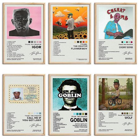 Tyler Poster Folklore Album Reputation Poster Musik Album Tyler The Creator Forbrugsvarer Poster Til Værelse Æstetisk Lærred Væghængning Soveværelse 
