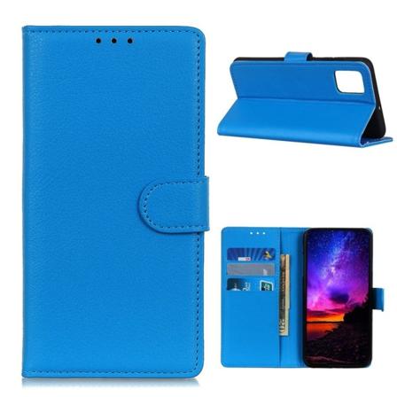 OnePlus 8T / 8T+ - Litchi Textur Fodral - Blå Blue Blå