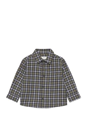 Regular-Fit Check Shirt Khaki Mango