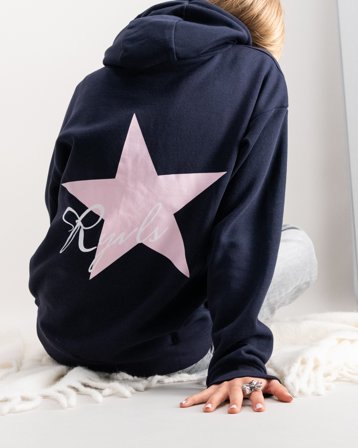 RYVLS Oversized Logo Hoodie Blå Hettegensere/Hoodies Jente - Kids Brand Store