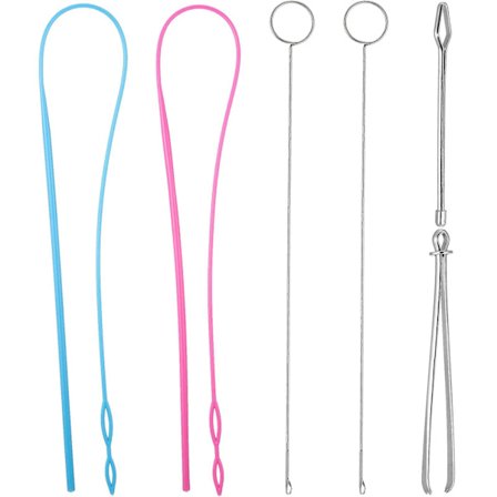 6-delad sömnadsslinga-kit, slingvridare krok flexibel dragskoträdare metallpincett lång slinga tu