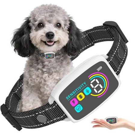Smart Ultralyd Hundetræner – Anti-Gø Halsbånd med Stød, Vibration & Lyd, 8 Justerbare Følsomhedsniveauer