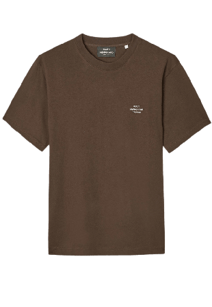 Mads Nørgaard Cotton Jersey Frode Logo Tee FAV T-shirts Herr Brun XL