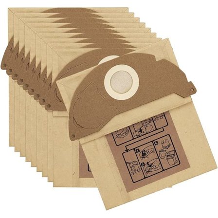 10 stk støvsugerposer til Kärcher 6.904-322.0 filterpose til MV2, WD2