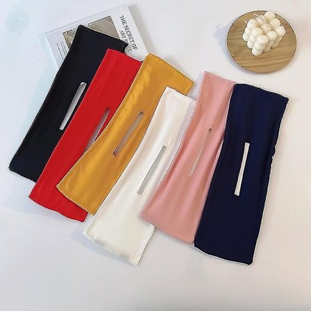 Deft Bun til Hår, Bun Maker Elegant Multifarvet Klud Hårbånd, Genanvendelig Bun til Hår (6 stk, Multifarvet) A