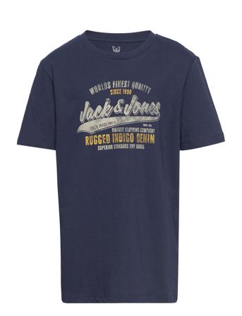 Jprblubooster Ss Tee Crew Neck Jnr T-shirt Blå Jack & J S