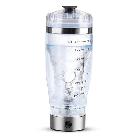 450ml/600ml Bærbar Elektrisk Røreflaske, Elektrisk Automatisk Protein Pulver Shaker