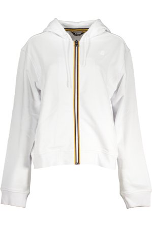 K-way Felpa Con Zip Donna Bianco
