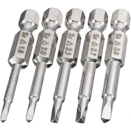 Magnetiske Trekant Hoved Skruetrækker Bits, 50mm S2 Stål Trekantet Spids Skruetrækker Bit 1/4 Hex Skaft Trekant Skruetrækker Bit Sæt 5stk)