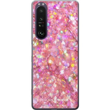 Yhteensopiva Puhelinkuori Sony Sony Xperia 1 III Cactus and Friends – PinkGlitter