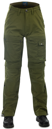 Arrak Outdoor Arrak W's Flexible Zip Off Pant Green